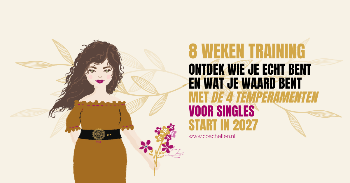 Online training voor singles: ontdek wie je echt bent en wat je waard bent, start in 2027